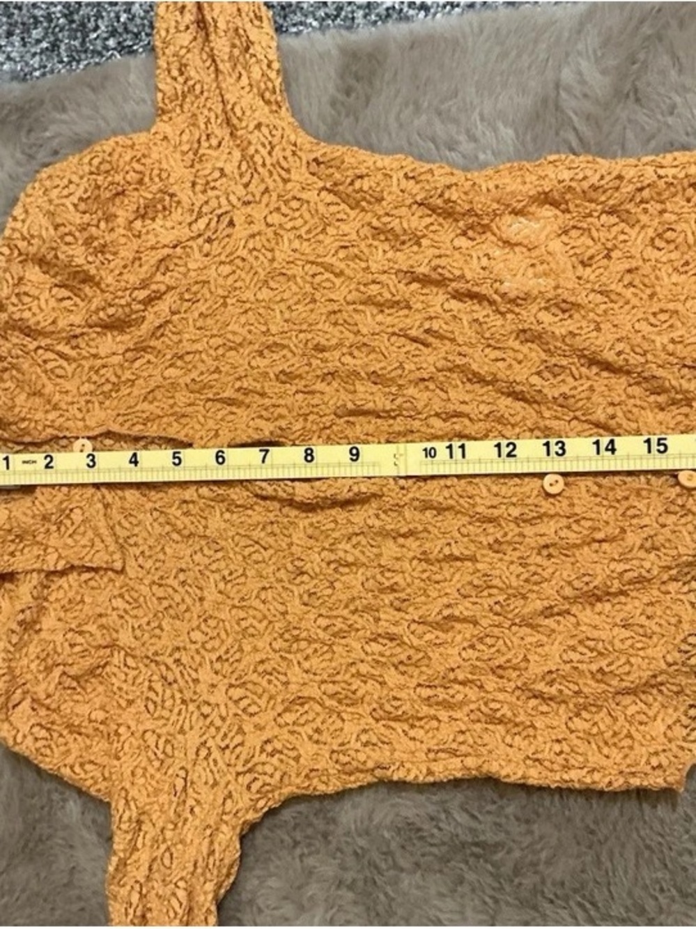 BDG Textured Mustard Button-Down Shirt - Picture 6 of 6